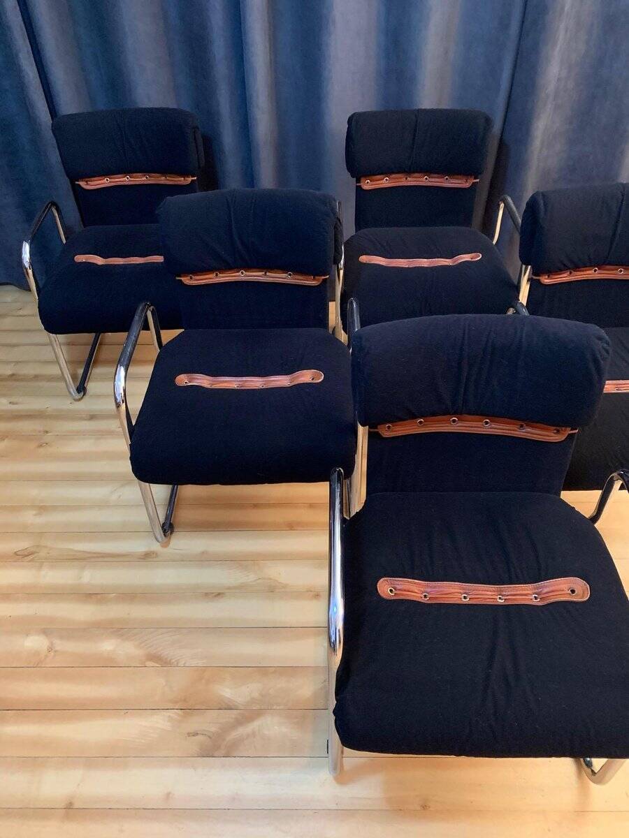 Chairs by Guido Faleschini for i4 Mariani, Italy, 1970s, set of 6