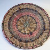 Colorful rattan basket