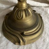 Grand bougeoir ancien en bronze  26 cm style Louis XV
