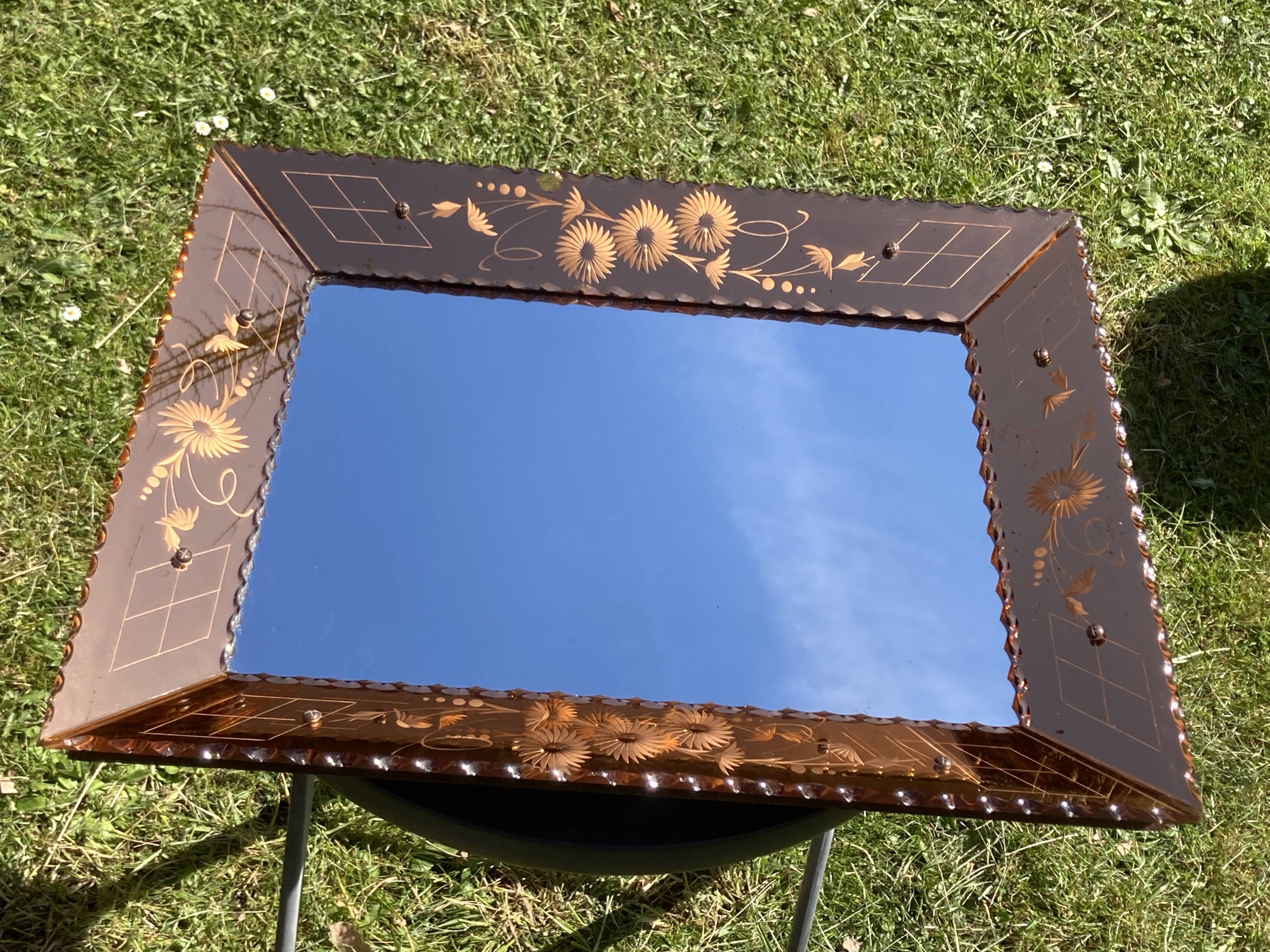 Miroir fumé à parcloses