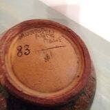 Terracota vase Arno Montopoli Italy 30s decorated with Peacocks