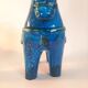 Vintage XL horse statue, Aldo Londi for Bitossi, Rimini blue series