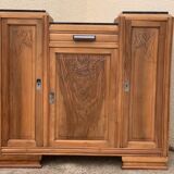 Parisian art deco buffet walnut brut massive 1920