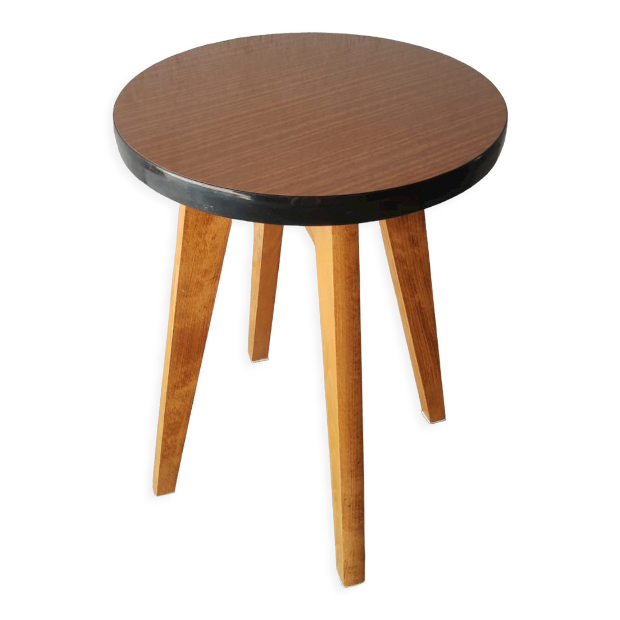Round stool formica 50-60s vintage