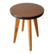 Round stool formica 50-60s vintage