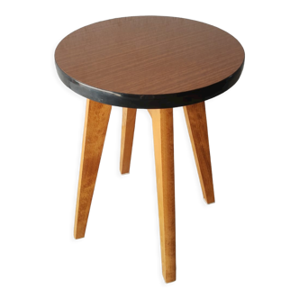 Tabouret rond formica années 50-60 vintage