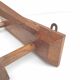 Wall coat rack 4 wooden hooks