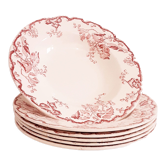 Assiettes creuses KG Lunéville Fontainebleau