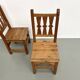 Série de 4 chaises en pin, années 70