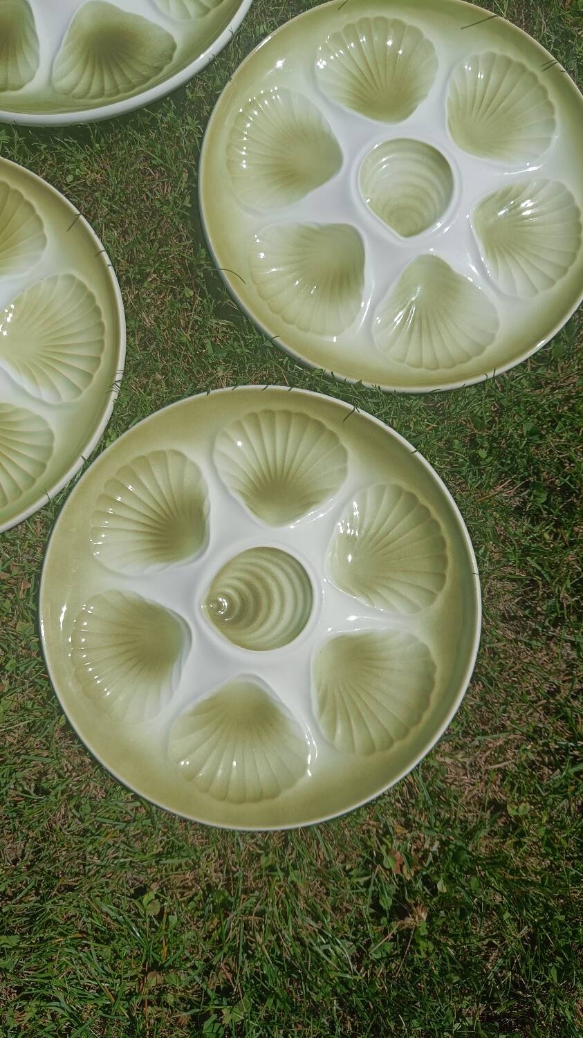 Seafood earthenware plates