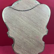 Baroque alcove mirror in gilded wood with Louis XV style moldings - 39.5 x 31.5 cm