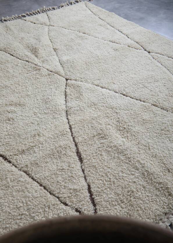 Incroyable tapis marocain - Tapis berbère - Tapis en laine - Tapis minimaliste - Tapis Beni ourain -