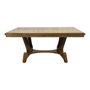 Table art déco en noyer