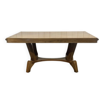Art Deco walnut table