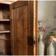 Corner unit in pine