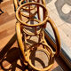 Vintage rattan plant stand – 1970s
