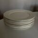 Set of 12 modernist ivory dinner plates in ironstone from 1940.