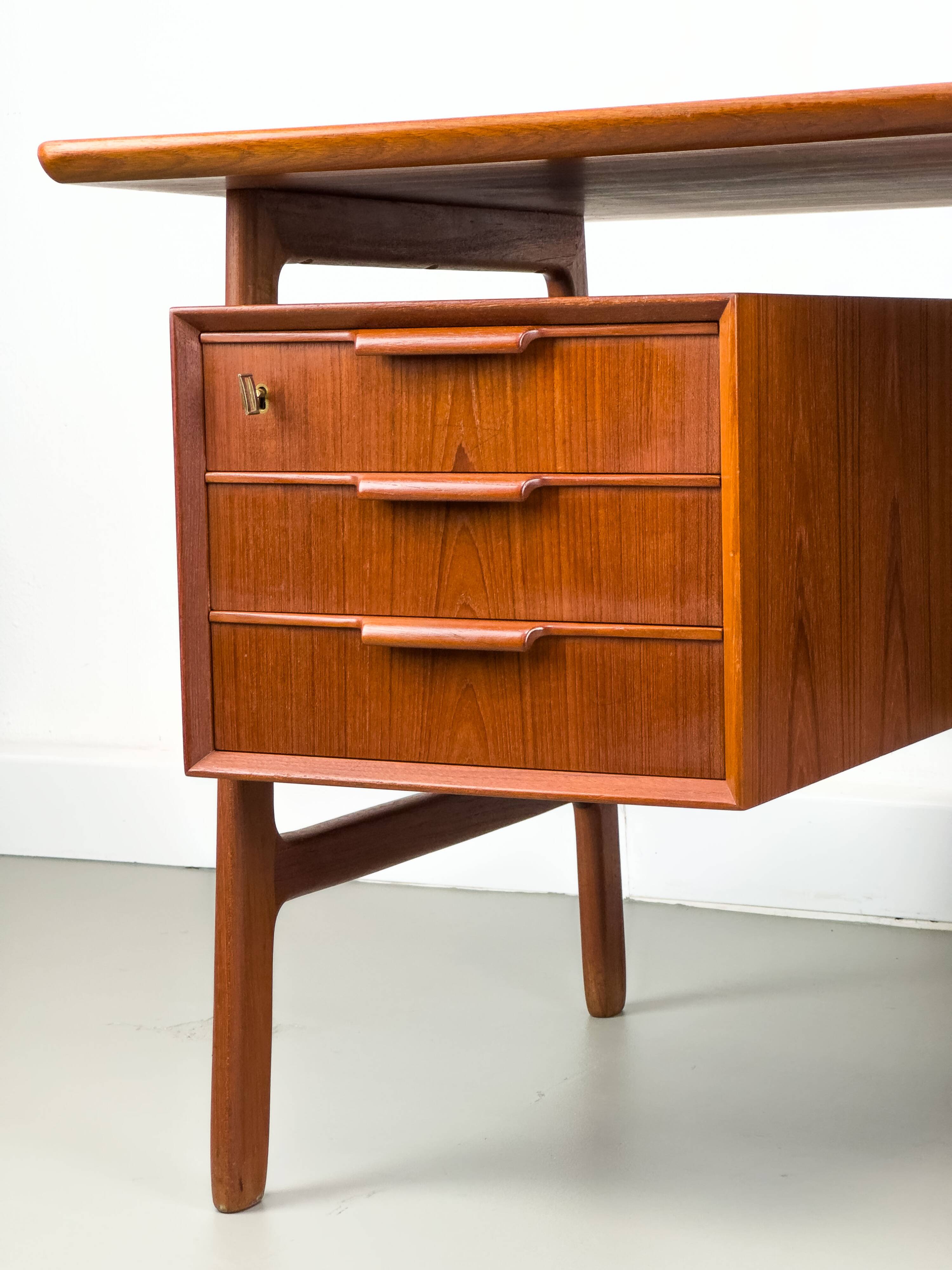 Omann Jun Model 75 Teak Desk, 1960s