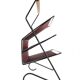 Magazine rack leather + metal