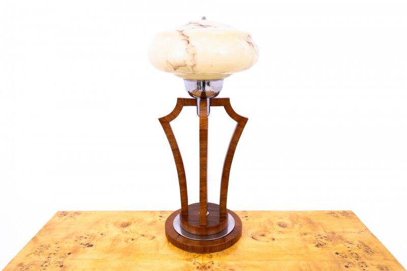 Art Deco table lamp from the 1950s, Poland.