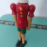 Wooden toy featuring Pinocchio
