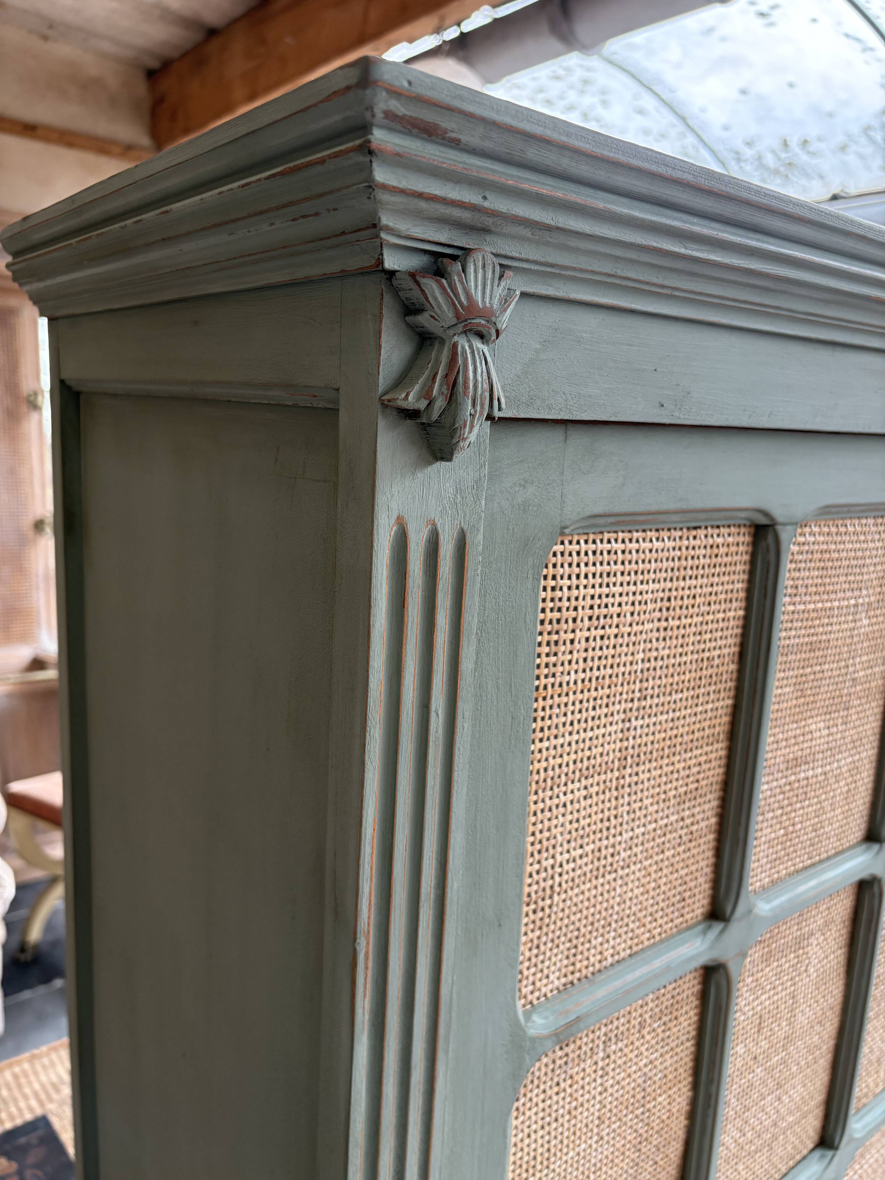 Parisian rattan wardrobe