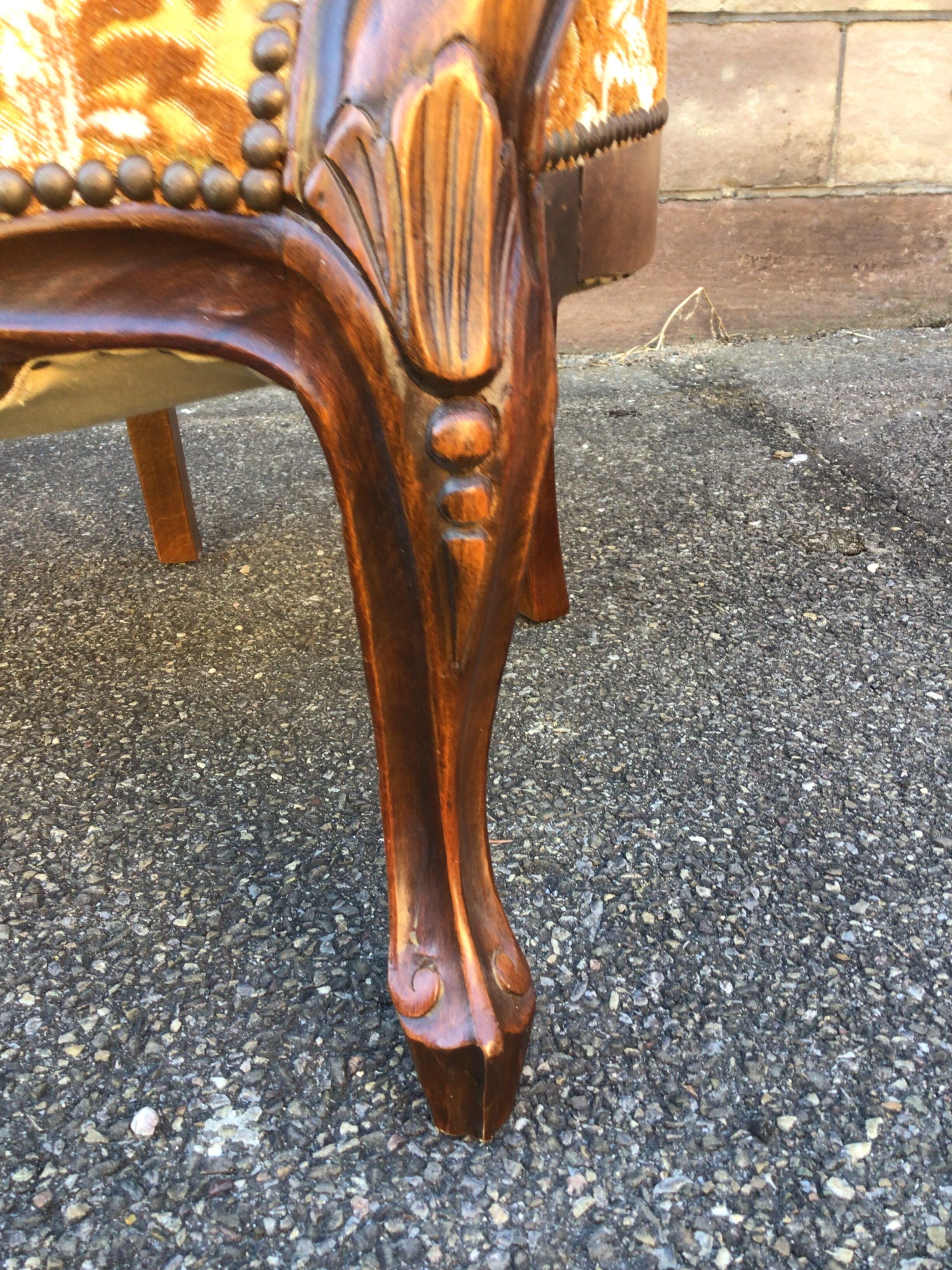 Pair of nineteenth style Louis Philippe mahogany heaters