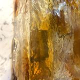 Mazzega two-tone glass wall sconces, Italy 1970