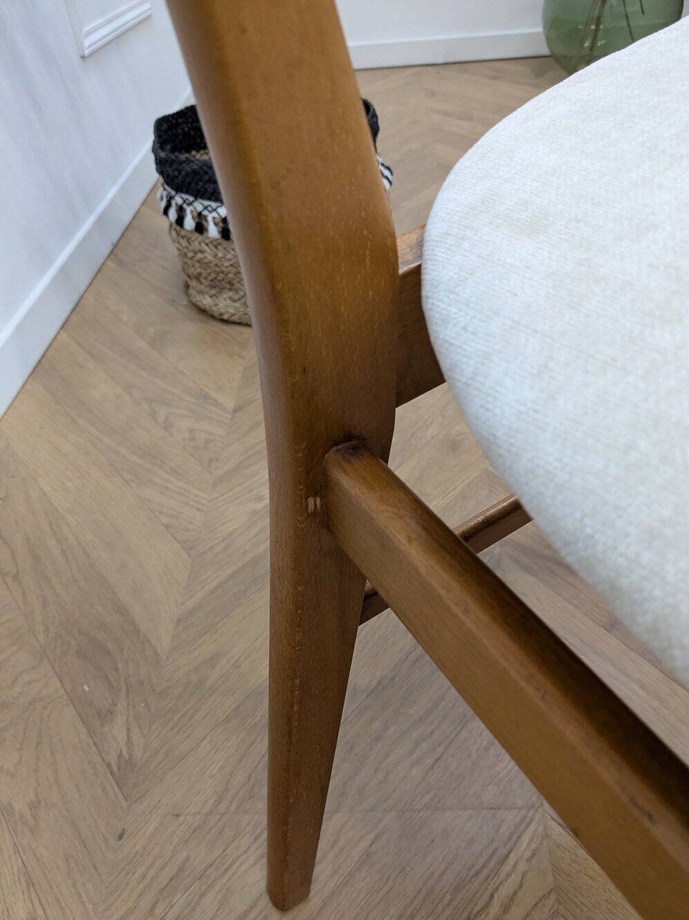 1 set of 3 vintage retro chairs by Farstrup