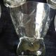 8 crystal digestif glasses with a wheat ear pattern