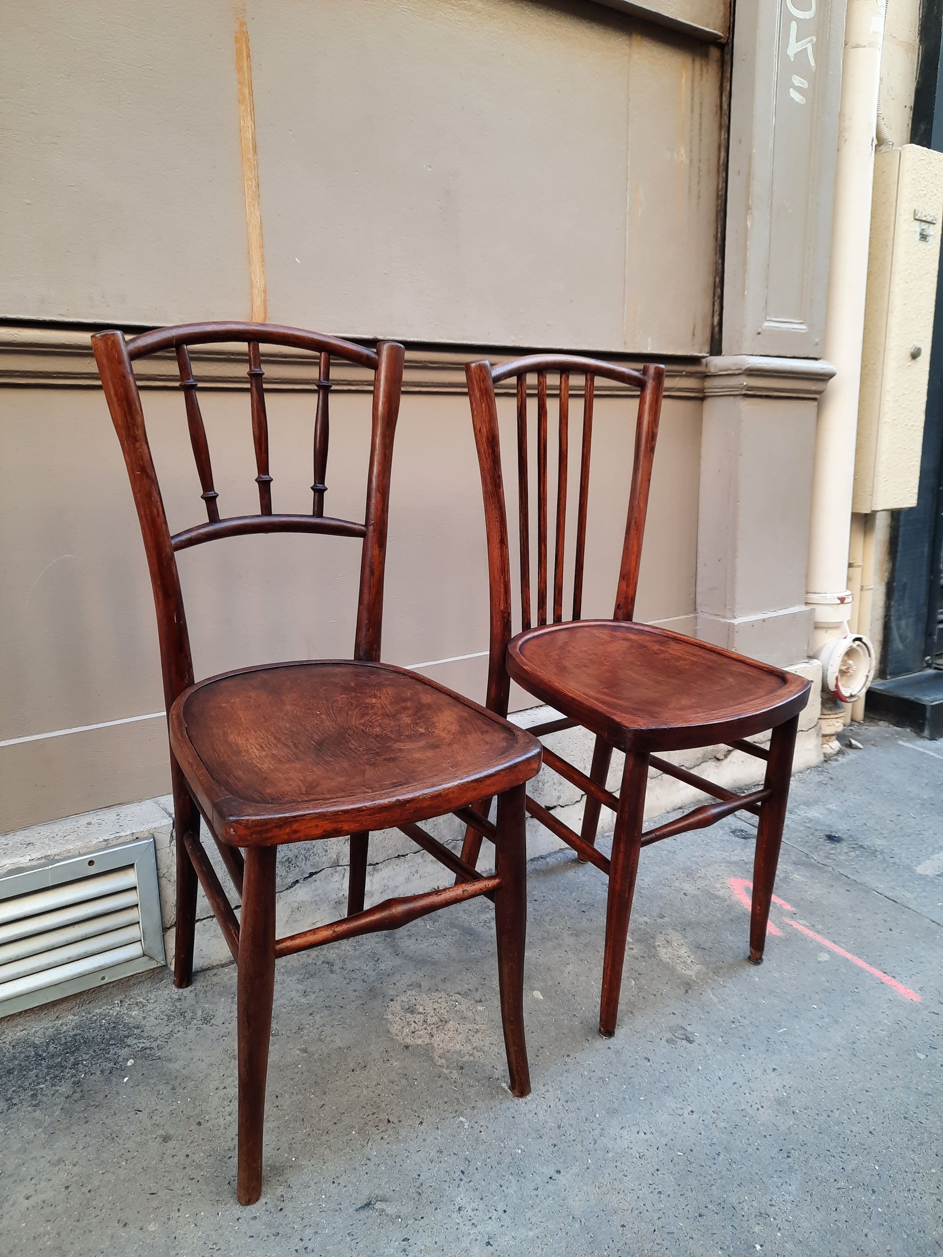Pair of bistro chairs