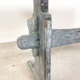 Blue painted swedish antique farmhouse table