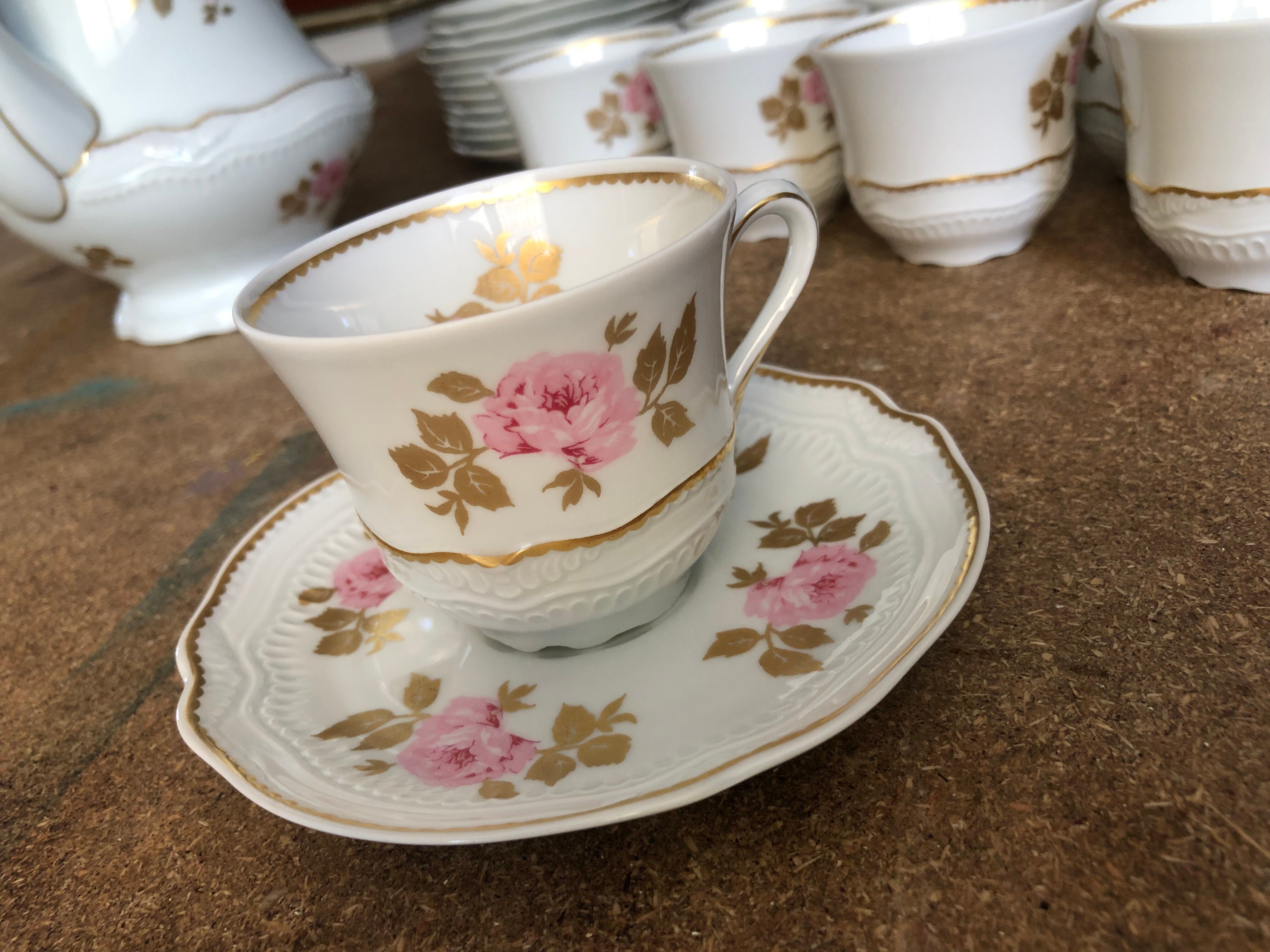 Limoges porcelain coffee service by Bernardaud