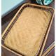 1960s Woven Bananaleaf & Rattan Serving Tray