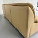 Old 3-seater beige leather sofa designed by Carl Larsson De Sede, vintage 80s