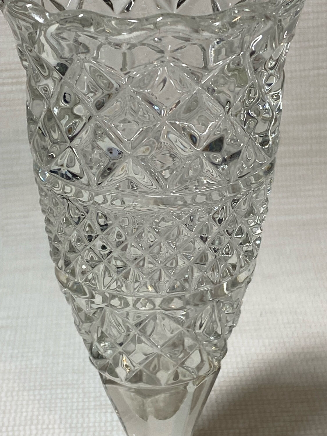 Glass vase size