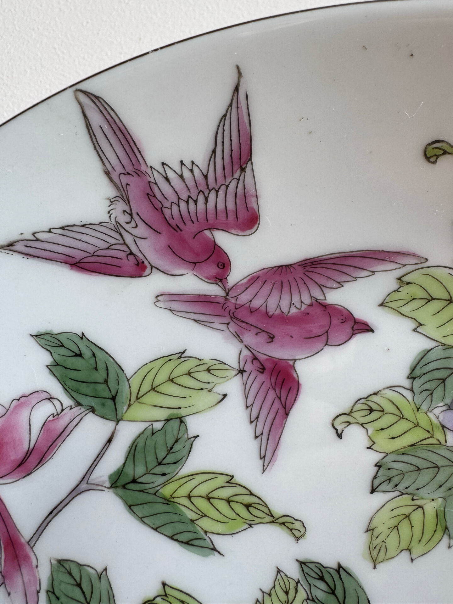 Pair of plates from Jingdezhen, China, early 20th century.