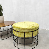 Tabourets et table basse vintage design danois en fil verner panton