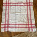 Vintage Finnish Finlayson red checkered tablecloth