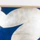 Relief panel "The Acrobat" in silver on a blue background. Contemporary.