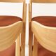 Solid oak dining chairs Set of 6