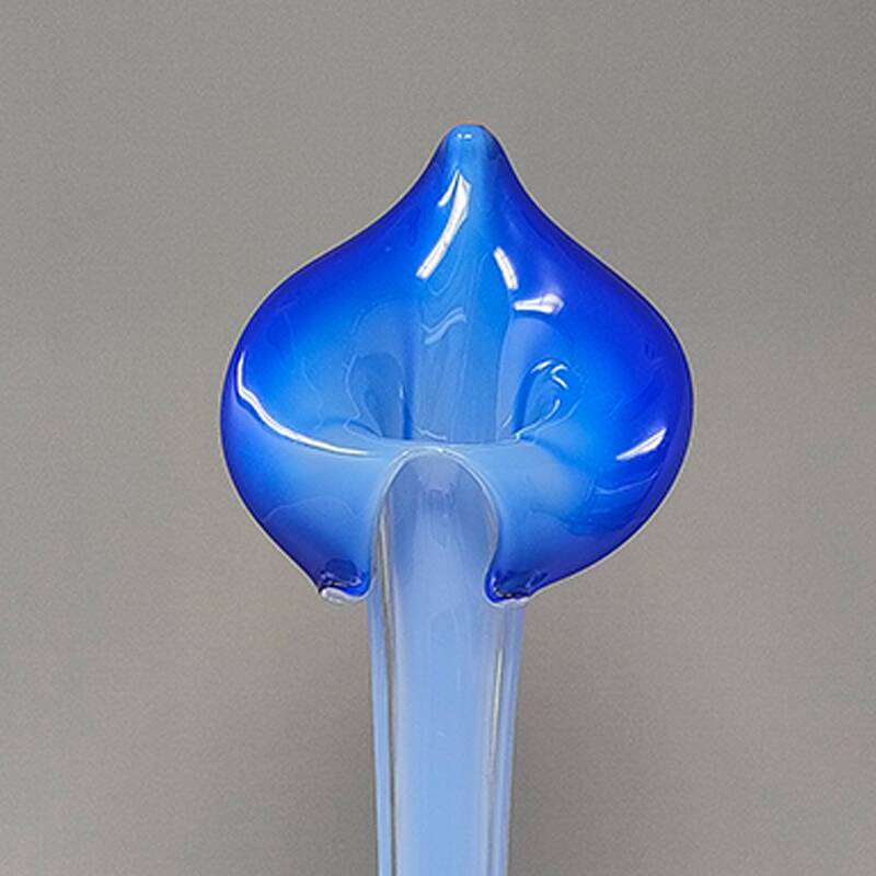 1960s Astonishing Jack in the Pulpit "Calla Lily" vase in Murano Glass