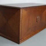 Bureau / Comptoir de Magasin Antique Art Nouveau en Chêne Sculpté, Pays-Bas, Début du 20ème Siècle