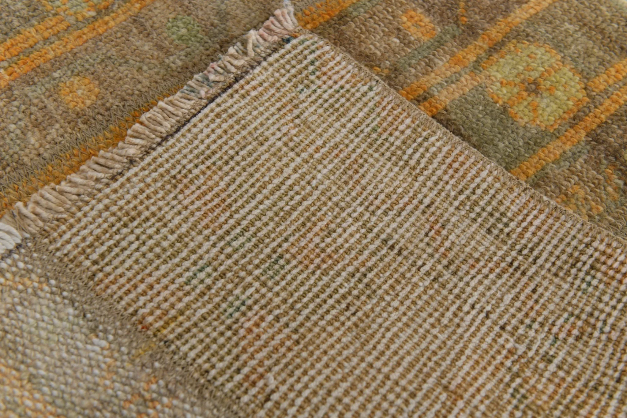 Long Narrow Vintage Persian Runner Rug, Brown & Orange Hallway Rustic Decor