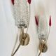 Pair of retro 60s wall lights
