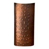 Brutalist copper vase from mid-century Mussbach, 1960s.