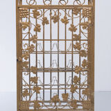 Gold metal wine rack or cocktail bar, 1950s, italy