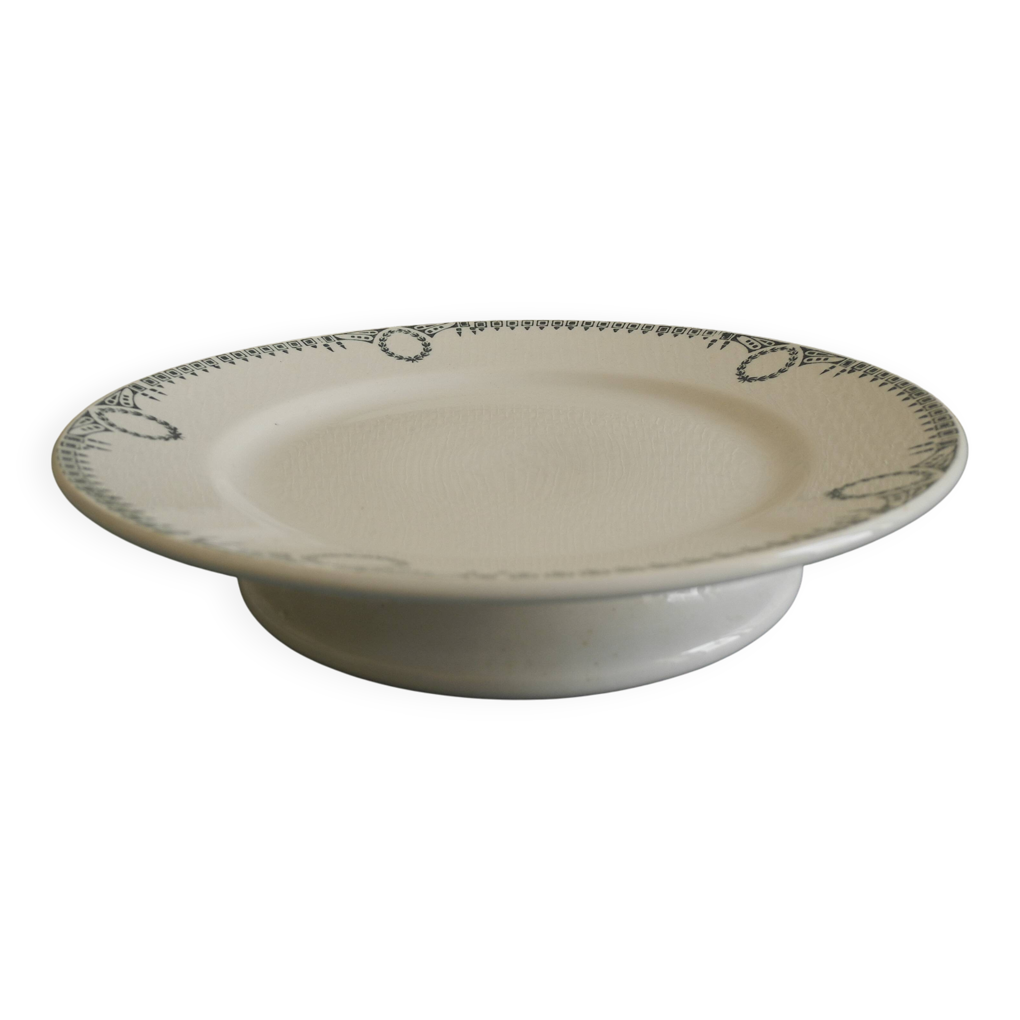 Old plate presentation dish st amand antique french dish plate 30s