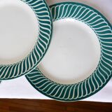 4 flat plates of Digoin Sarreguemines model Jacquot 210805