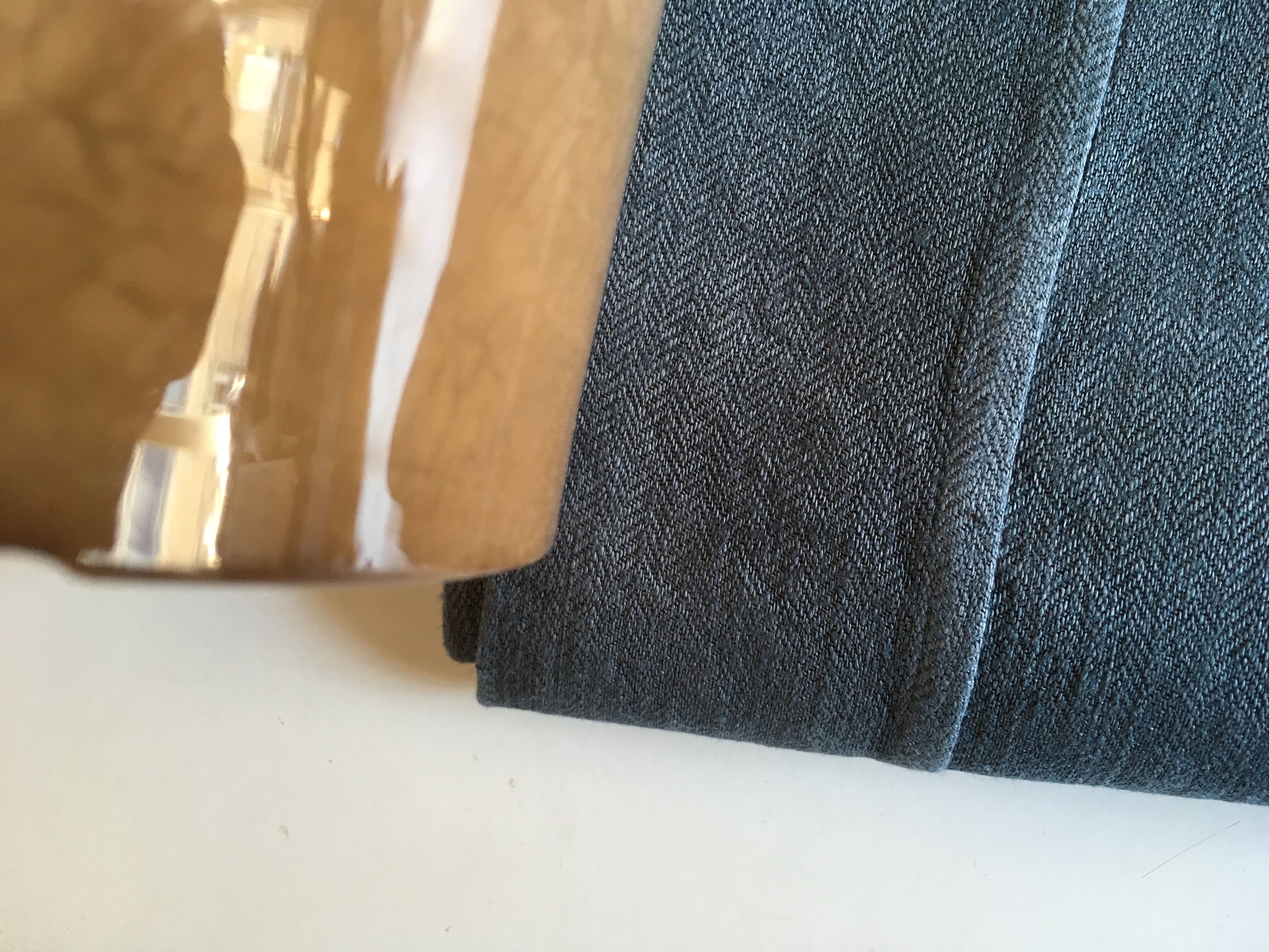 19th century long cloth cloth with iron grey rafters
